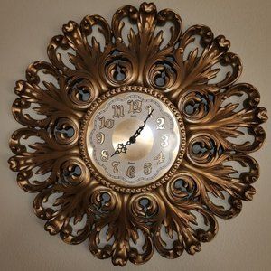 Mid Century Burwood Modern Wall Clock 23" Dia.